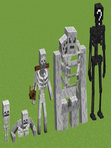 Skeleton ALL PHASES in Minecraft #Skeleton #PHASES #Minecraft | Minecraft Animation Game