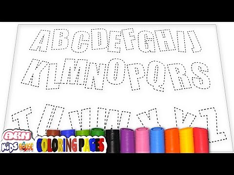 ABC Alphabet Coloring Page: Explore the ABCs in Colorful Style! 🖍️✨ / AKN Kids House