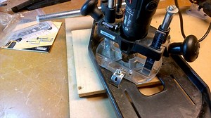 Graham testing out our new pantograph with a Dremel router yesterday #belvoirguitars | Belvoir Guitars