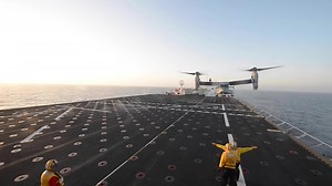 MV-22B Osprey Flight Operations Aboard USNS Mercy