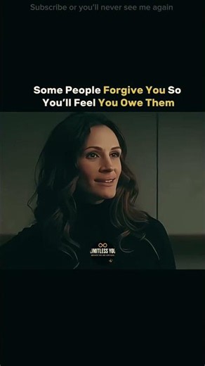 Some People Forgive You So You’ll Feel You Owe Them #heating #relationship