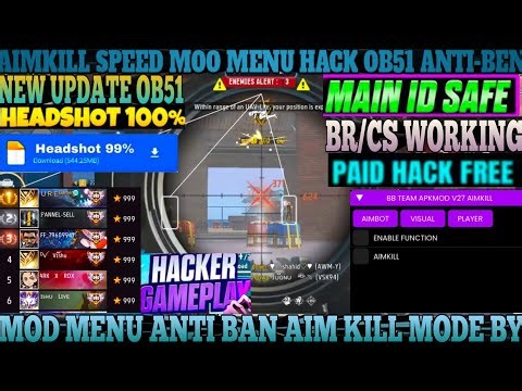 OB51 HACK ✅ Free Fire Headshot Hack 👽 Free fire Mod Menu Apk Autokill + fly Hack FF Panel Hack ✅❤️❤️