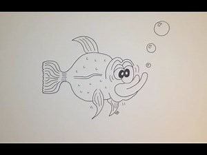 Comment dessiner un Poisson - Facile étape par étape tutoriel