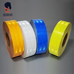 [Hot Item] Reflective Hazard Strip Security Monochrome PVC Invisible Reflective Strip Hazard Warning Tape