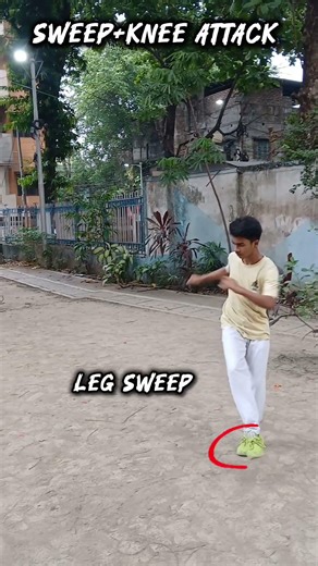Sweep+Knee attack tutorial #muaythai #mma #shortsviral #shortsfeed #tutorials #viralshorts