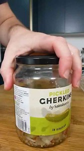 I made clear gherkins!