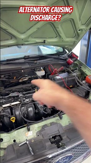 Not charging is common, discharging not as much. Alternator bad.