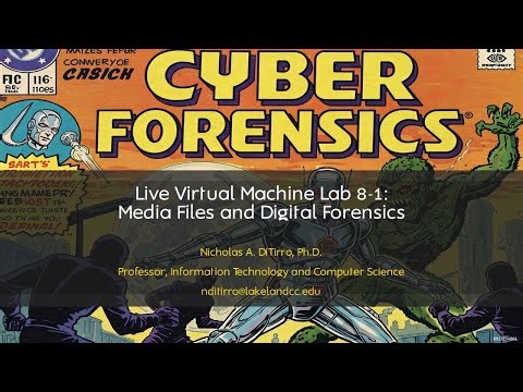 Live Virtual Machine Lab 8-1: Media Files and Digital Forensics - 062525C