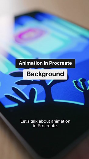 Set your scene with a Background layer in #Procreate Animation Assist 🎞✨