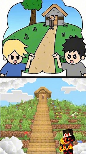 Creating a Safe Path for Villagers in Minecraft #shorts