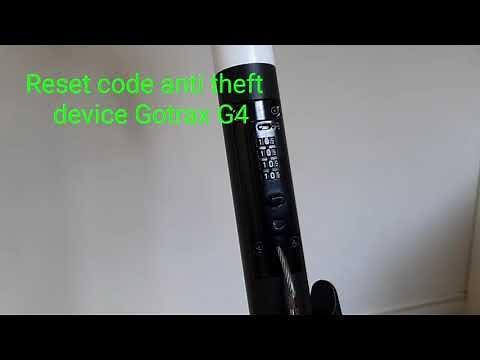 HOW TO UNLOCK AND RESET GOTRAX G4 SCOOTER