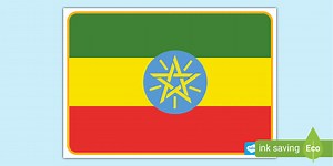 Ethiopia Flag Poster