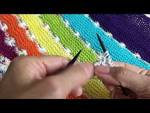 PDXKnitterati’s Better Garter Tab Cast On for Top Down Crescent Shawls