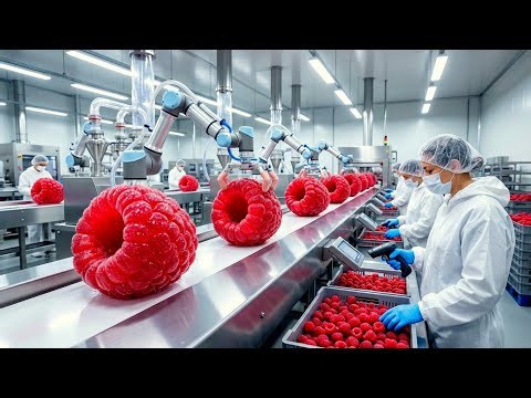 How Red Raspberry Juice Is Made: From Farm Harvest to Factory Bottling (Full Process)