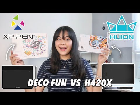 Huion H420X vs XP Pen Deco Fun S Pen Tablet (Beginner's View) ❤︎ | Emmy Lou