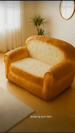 Ultimate Cozy Comfy Sofa Styles | Bread,Chocolate & Cream Cake ASMR Relaxing Bed #asmr #shorts #bed