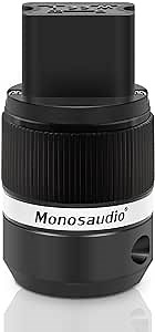 Monosaudio Audiophile Power Plug Power Connector AC Power Female Plug IEC320 C19 20A / 125V 16A / 250V Power Adapter for DIY Audiophile Power Cord HiFi Audio Power Cable(Rhodium Plated)(F120R)