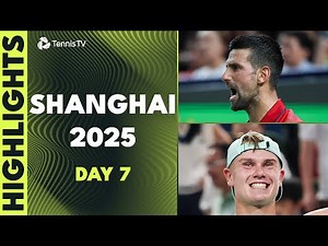 Djokovic vs Munar Epic; Rune, Diallo & Bergs All In Action | Shanghai 2025 Day 7 Highlights