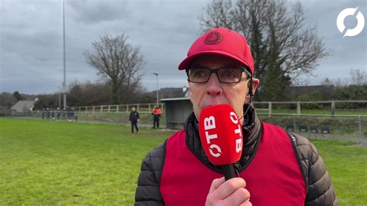 Eire Og manager Gerry O'Connor spoke to Tommy Roony after his side defeated Loughmore-Castleiney in the Munster SHC at Sixmilebridge. | Off The Ball