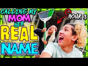 CALLING *MY MOM* HER REAL NAME for AN ENTIRE DAY 😳!! RISKY PRANK | The Family Project