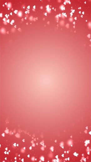 #4K Red #Abstract video #Corner #frame and border with copy space with flying hearts