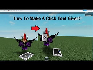 Tutorial: How To Make A Click Tool Giver! ROBLOX STUDIO