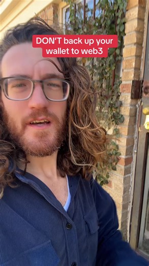 *Every wallet* is “on web3” the way every website is on the internet. DO NOT do anything additional to your wallet. DO NOT give anyone your seed phrase! DO NOT back up your wallet to web3–any person or website claiming you need to do that and it can help is a scam! — #learn #crypto #cryptocurrency #psa #web3