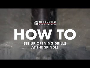 How to set up an Opening Drill® at a machine spindle