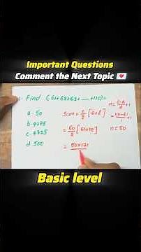 summation of Numbers ✅