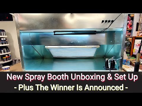 New Spay Booth Unboxing & Set Up - Pace Spray Booths - Plus The Winner Announced !!