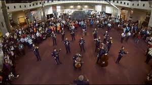 Viral Video:  USAF Band flash mob