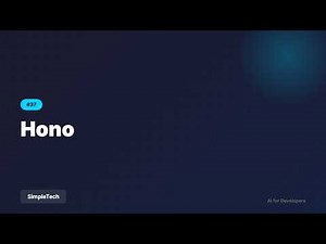 Hono - The Modern Lightweight Framework | Full Stack Development #37