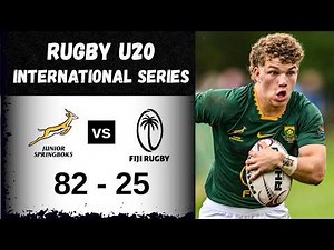 HIGHLIGHTS ! Junior Springboks vs Fiji | Scrum Dominance & Try Frenzy 🏉#rugby #springboks