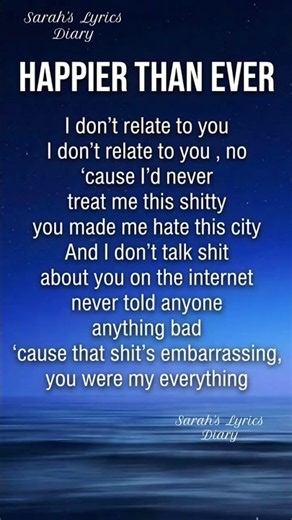 HAPPIER THAN EVER - Billie Eilish (Lyrics)