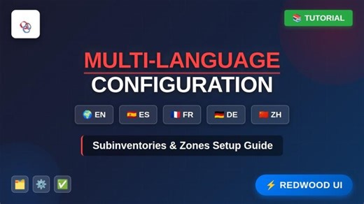 Redwood UI + Oracle Inventory | Multi-Language Setup Made Easy | Chandrasekhar Byna