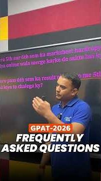 GPAT Form Filling 2026 | Frequently Asked Questions- 2 | Documents Related Doubts