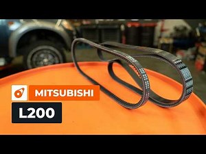 Kuinka vaihtaa moniurahihna MITSUBISHI L200 KA -autoon [AUTODOC-OHJEVIDEO]
