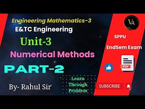 Unit -3- Numerical Methods | Part -2 | Engineering Mathematics-3 | Vijaya Academy | #sppu #m3