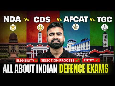 NDA vs CDS vs AFCAT vs TGC : Detailed Comparison✅ Eligibility, Selection Process, Salary & Promotion