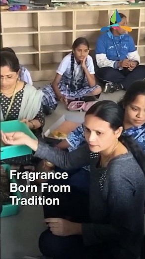 Indic International School ~ Eco Club students transform nature’s own elements into agarbatti dhoop