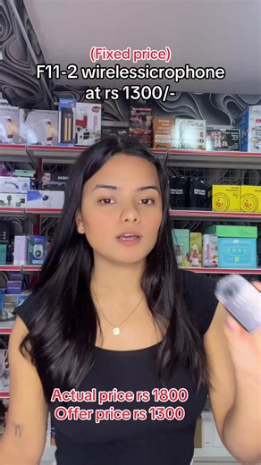 F11-2 wireless microphone at rs 1300 #jamjammart #wireless#microphone#rechargeable#ordernow