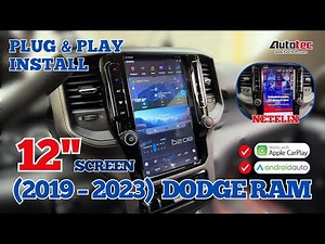 NEW Dodge RAM (2019 – 2023) 12″ HD Tesla-Style Navigation & Infotainment System