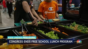 More than 26 million free meals were served to students every day because of a federal free school lunch for all program that started during the pandemic. Now, that program is ending and families must apply for meal coverage, but only certain incomes meet the requirements. | NBC Nightly News with Tom Llamas