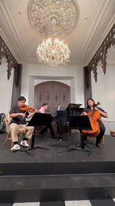 14K views · 251 reactions | Rehearsal Video: “Rainbow” Music by South Border Arr. By Glenn Aquias Emanuel John Villarin, violin Justin Vincent Louis Talusan, cello Dr. Abelardo II Galang, piano Goldenberg Mansion Concert Series Malacañang Palace, Manila | Manila Symphony Junior Orchestra | Facebook