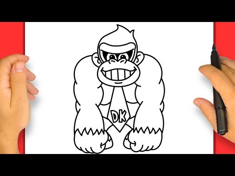 How to Draw Donkey Kong | Step by Step Simple and Easy