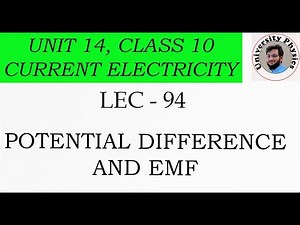 Potential difference | electromotive force | Potential difference and emf