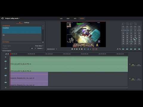 How to add music and sound effects to your video with lightworks.
