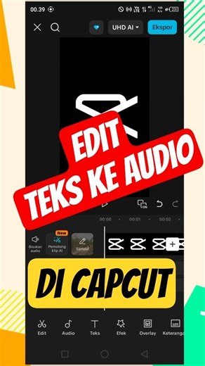 EDIT TEKS KE AUDIO DI CAPCUT