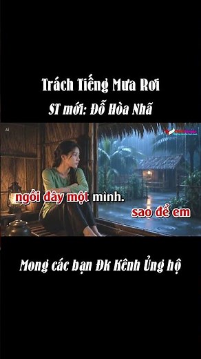 Lý Trị An – Trách Tiếng Mưa Rơi | Đỗ Hòa Nhã Karaoke #shorts