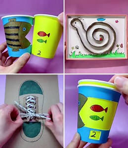 8.3M views · 30K reactions | Cardboard Motor Skill Activities for Kids :) | Quilling Made Easy | Facebook